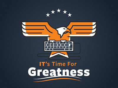 Make IT great again eagle greatness it keyboard political presidential shirt stars