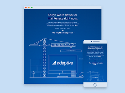 Website Maintenance Page construction illustration maintenance svg typography ui ui ux under construction ux vector web design web development