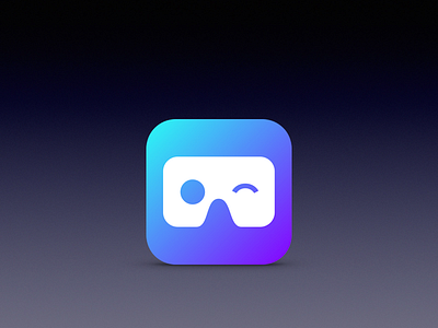 VR app icon app blue icon logo mobile purple tech vr