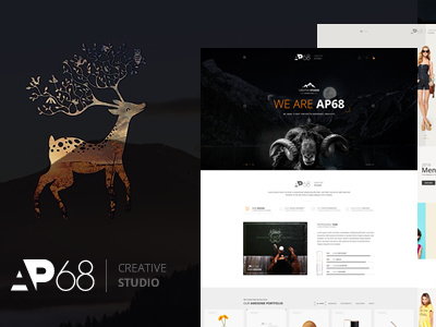 AP68 - Creative Template blog cart clean creative ecommerce minimal personal portfolio psd template shop online shopping cart