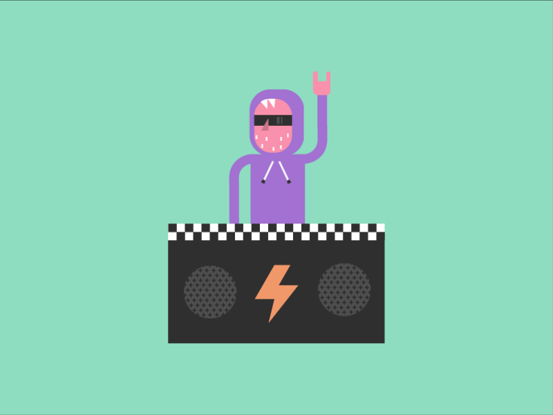 Dj animation concert dj gif guy hoodie music