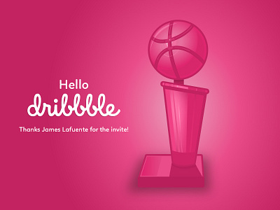 Randy Suarez Dribbble Debut basketball champion finals nba shot trophy