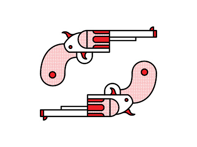 Guns. arms bullet guns icon illustration pop art revolver weapon