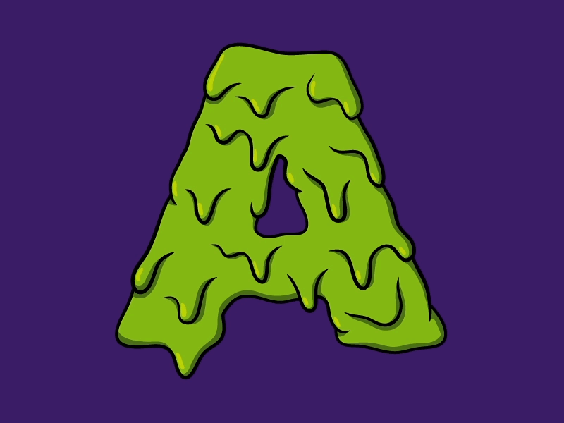 Goop boogers illustrator typography