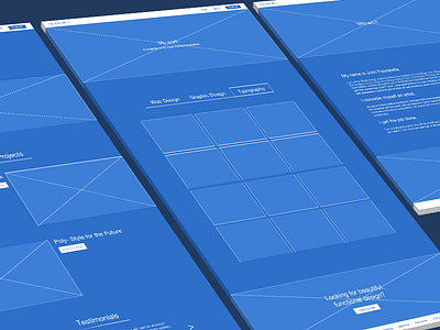 Personal Website Wireframe | UX Design blueprints personal site sketch user experience ux web design wireframe