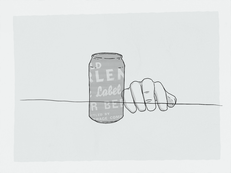 Can Opener animation beer cel illustration motion design motion graphics