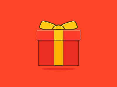 GIFT2 design flat gift icon ios red ui ui design yellow