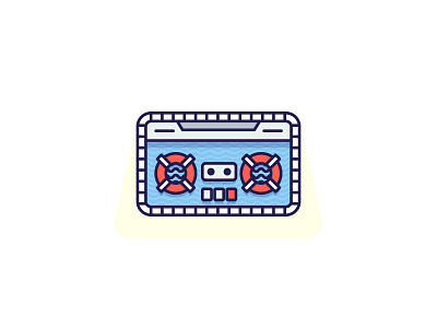 Summer Jams illustration mixtape music playoff pool sticker tunes vector