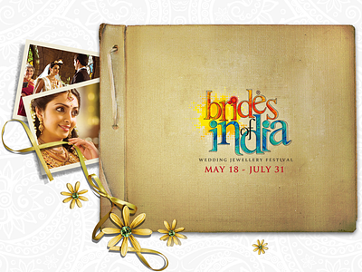 BOI album ancient book brand concept gold illustration india jewellery kerala tradition website