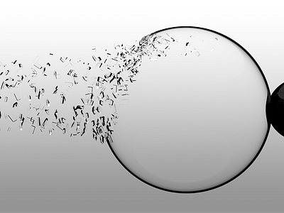Explode 3d bubble c4d cinema4d explode glass shatter