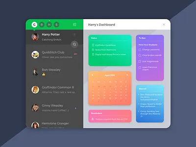 App dashboard in your Flock app chatapp concept dashboard desktop flock flockapp ui ux workchat