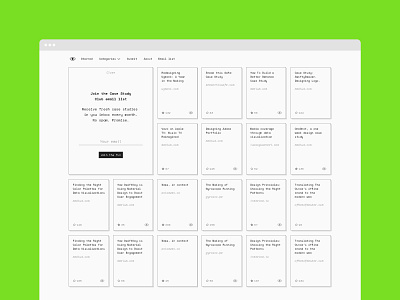 Case Study Club Grid case study grid ui ux