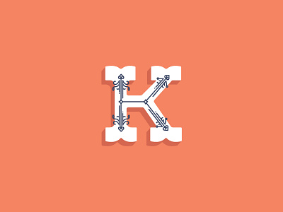 CBT / type fight dropcap k typography