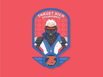 Solider 76 illustration overwatch solider76 vector