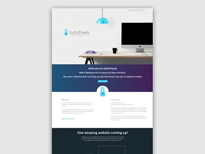 SaltnPixels Front Page redesign front page site splash page website