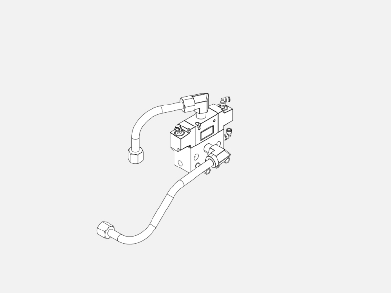 Air Manifold Sub Assembly Explosion animation exploded drawing