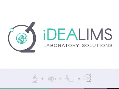 iDEALIMS - Logo / Brand Design brand design flat lab lims logo vector