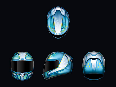 Helmet Rendering HJC electric motorcycles product developmenthelmets