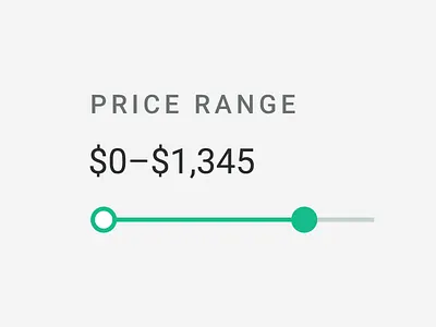 Price Range Picker form input interface picker price range roboto slider ui ux