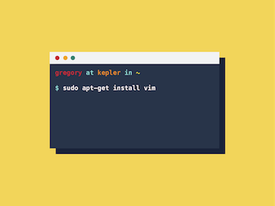 Vim bash sudo terminal vim yellow