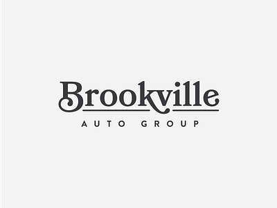 Brookville Auto Group Logo auto branding cars identity logo