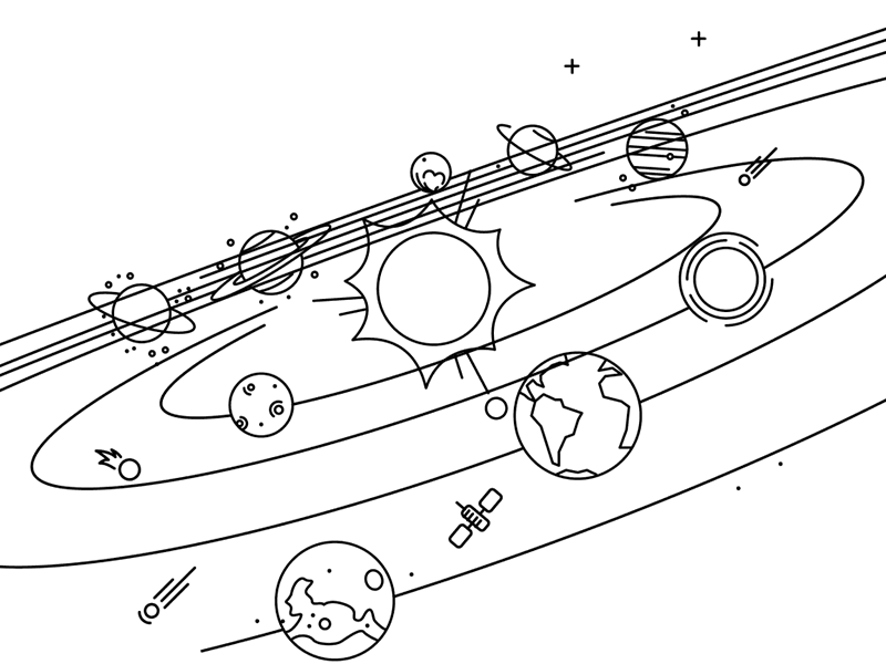 solar system parallax gif icon parallax planet solar system