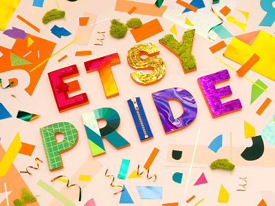 Etsy Pride pride tactile type type typography