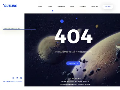 404 page 404 background dailyui e commerce flat interface material photo space ui ux web