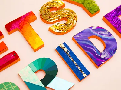 Etsy Pride Details clay embroidery pride tactile type type typography