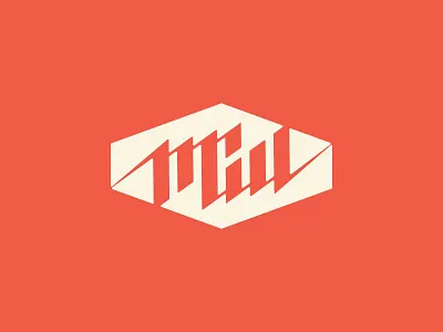 MCW logo round 1A audio brand branding geometric lettering logo modern monogram