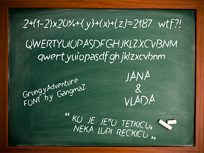 FREE SEXY FONT! SarmaFont, Free Font Download by Vlad Gmaz blackboard cartoon chalk download drawing font fonts free handwritten realistic script typo