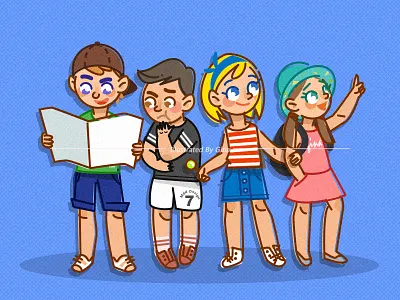 The memory of childhood illustration