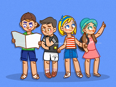 The memory of childhood illustration