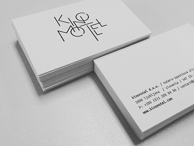 Kinomotel branding identity minimal