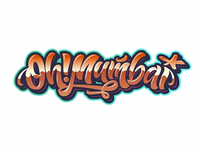 Oh!Mumbai bar beer calligraphy drink font letter lettering letters logo mumbai type