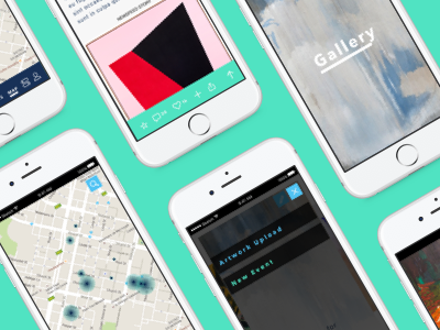 Gallery app art colours design gallery mobile prototyping ui ux