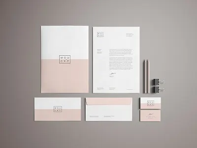 Advanced Stationery Mockup - PSD branding business card design download envelope free letterhead mockup stationery