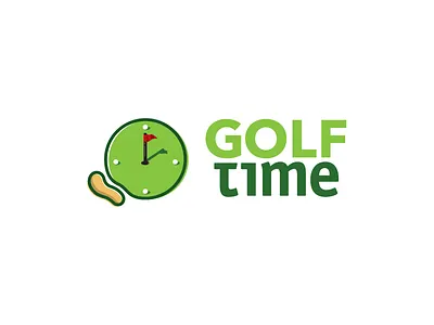 Golf Time clock golf logo