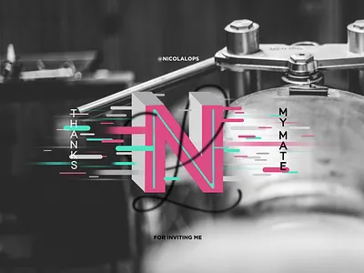 Debut - Thank You Card debut handmade inline invitation letters motion shot thanks typography you