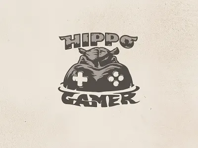Hippo Gamer Esports game controller gaming hippo logo
