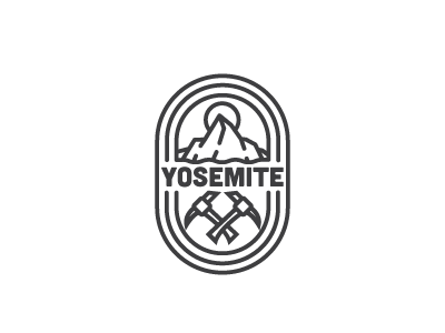 Yosemite Logo logo mountains yosemite