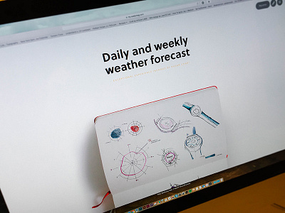 The Weather Channel (teaser 2) case study gear s2 molesking samsung scribble sketch sketchbook twc weather