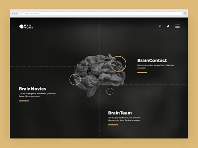 Documentary agency - Brainworks.tv agency brainworks circles documentary homepage portfolio projects team tv webdesign website