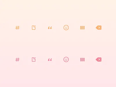 Often | Keyboard Icons app delete gifs hashtag icons keyboard quotes smiley ui ux