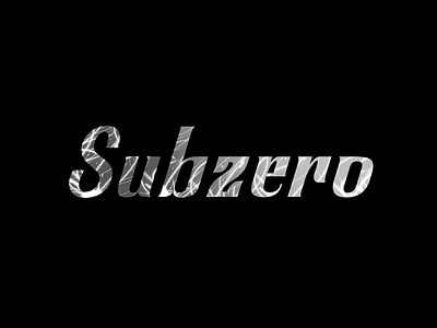 Subzero abcs branding creative design lettering letters typeface typefaces typography