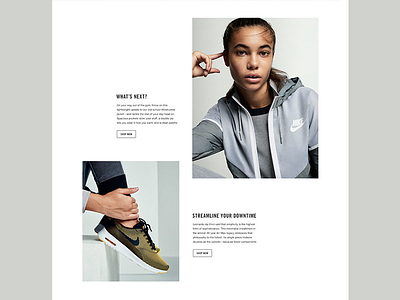 NikeWomen's Digital Style Guide brand layout nike product style guide web