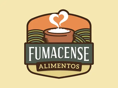 Fumacense Alimentos alimentos arroz badge caseiro emporia farm food logo rural seal wheat