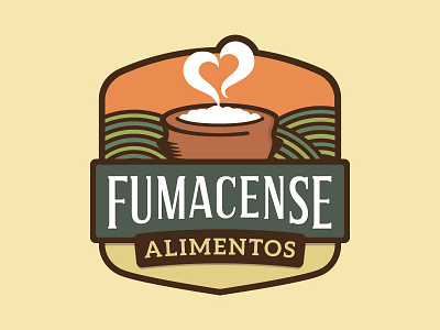 Fumacense Alimentos alimentos arroz badge caseiro emporia farm food logo rural seal wheat