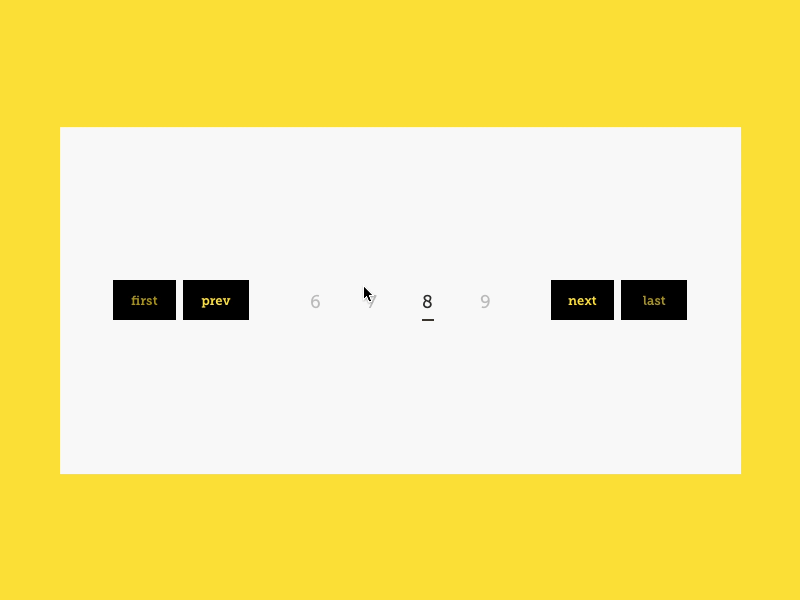 Simple Pagination Animation 085 animation dailyui pagination simple