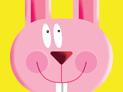 A Bunny! animals bunny colorful design flat illustration illustrator minimalist rabbit